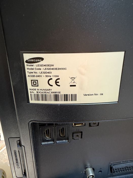LE32D403E2W, um modelo LCD de 32 polegadas com resolução HD