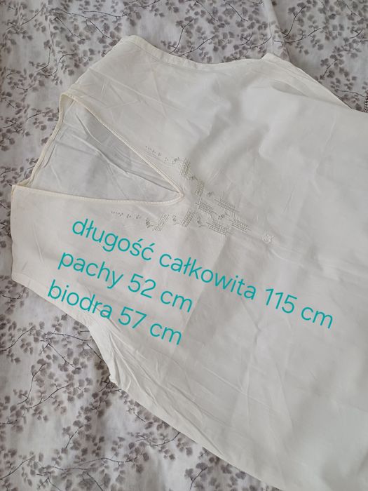 Koszula nocna posagowa haftowana stara sukienka M L