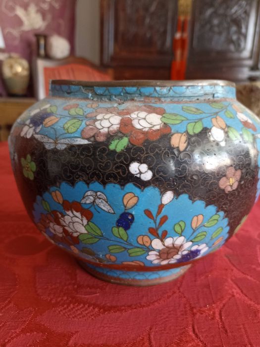Cachepot chinês  em cloisoné