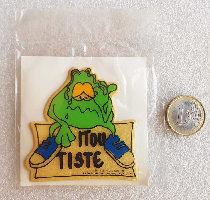 3 Antigos Autocolantes ~ "TOU" ~ Almofadados ~ Brindes Anos 80 ~ #3