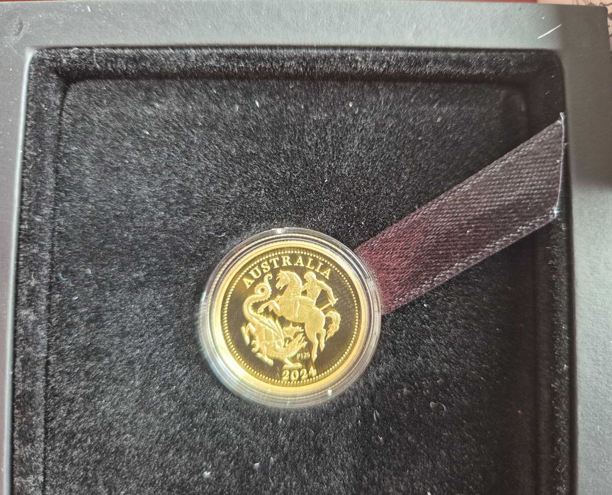 Moeda ouro Australia Carlos III 25 dólares