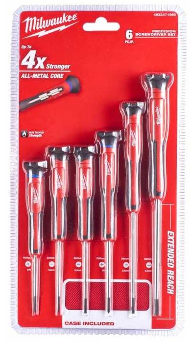 Набір викруток для точної механіки Milwaukee 6 шт PH/SL та TORX