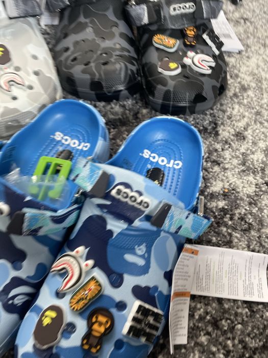 РОЗПРОДАЖ | Крокси Crocs Bape / Crocs Shrek / Тапки Крокс Бейп Шрек