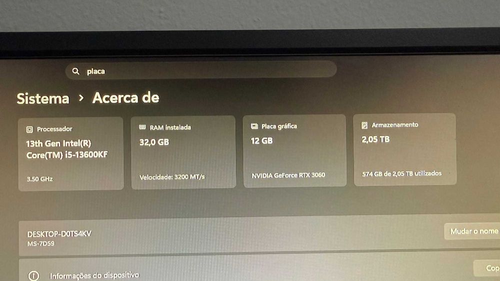 PC Gaming i5-13600KF + RTX 3060 12GB + 32GB RAM