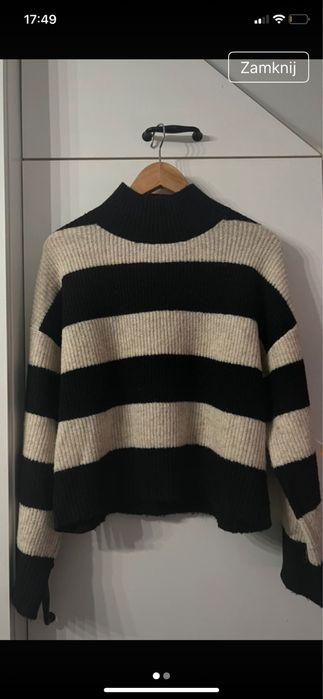 Półgolf sweter w paski Only rozmiar S