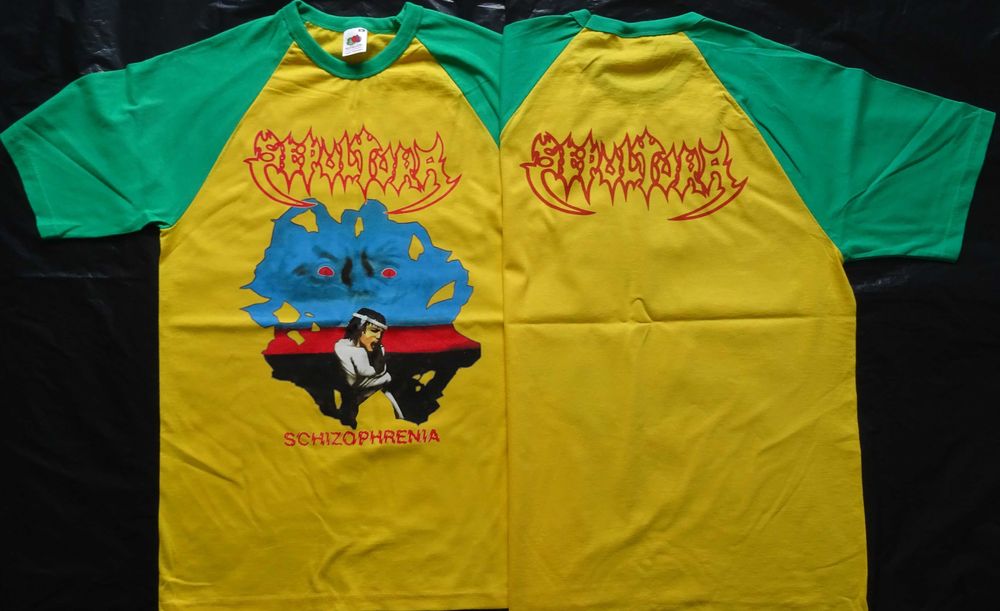 Koszulka Baseball T-Shirt Sepultura Schizophrenia Brazylia Nowa Unikat