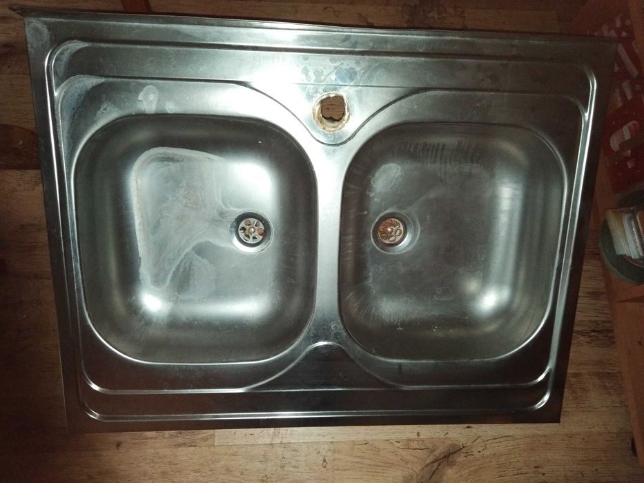 Zlewozmywak dwukomorowy sprzedam z syfonem