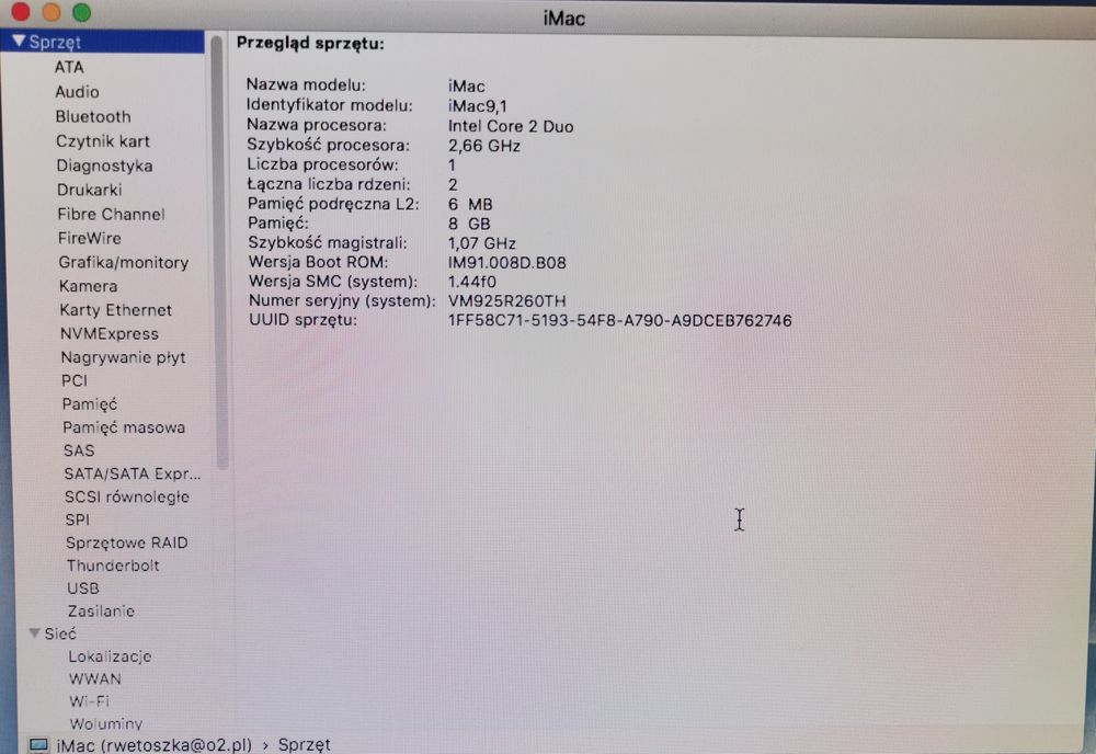 iMac 20" + org. klawiatura
