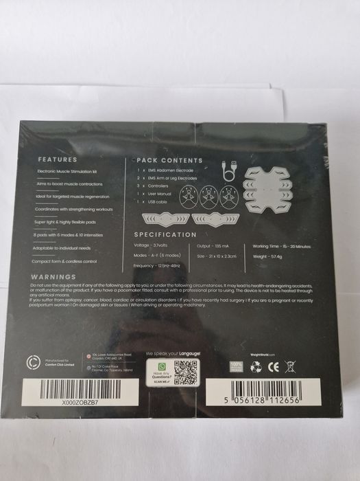 Stymulator mięśni ABS z 8 punktami
