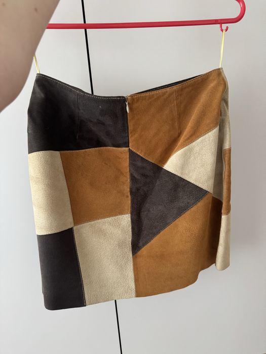 Шкіряна спідниця юбка вінтаж