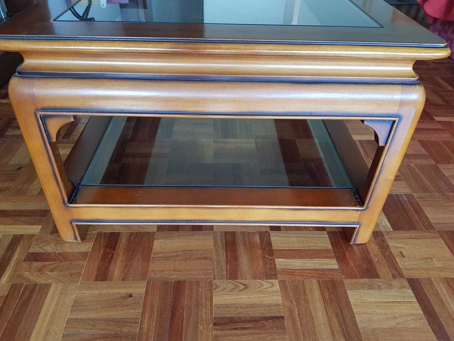 Mesa de centro sala cerejeira velha 108x63x40