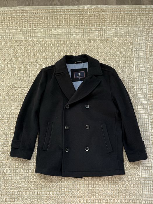 Sobretudo preto - lã - L