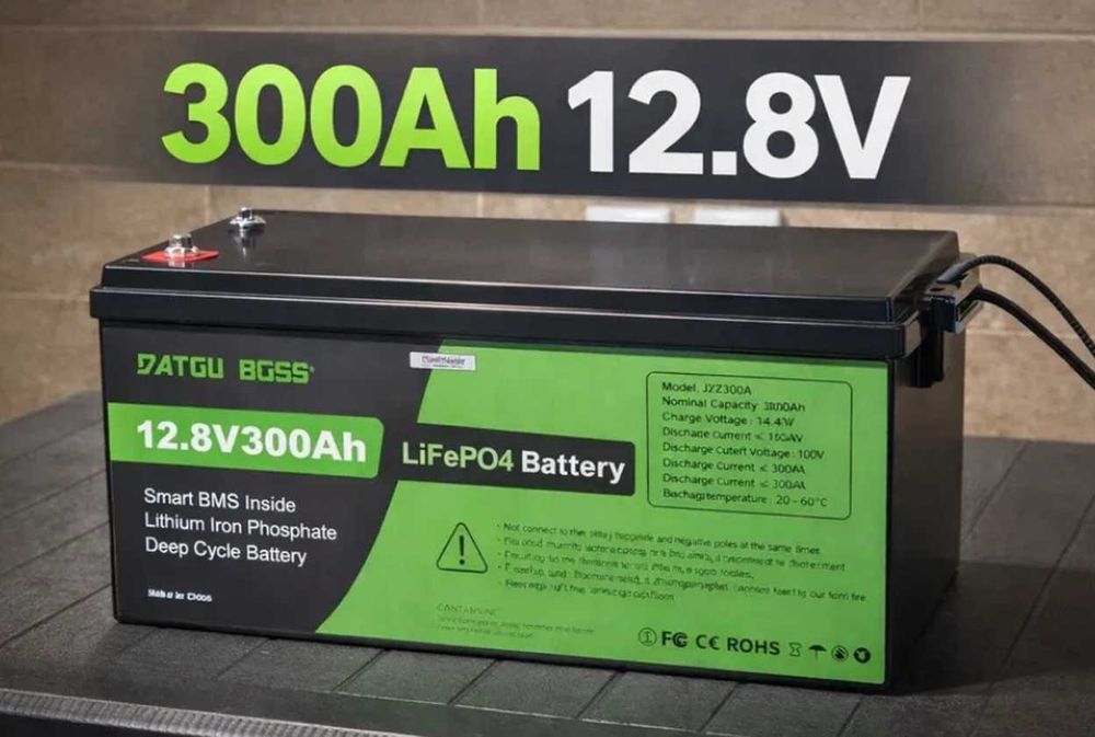 Акумулятор 300 Ah BMS Datouboss літій-залізо-фосф батарея LiFePO4 12 V