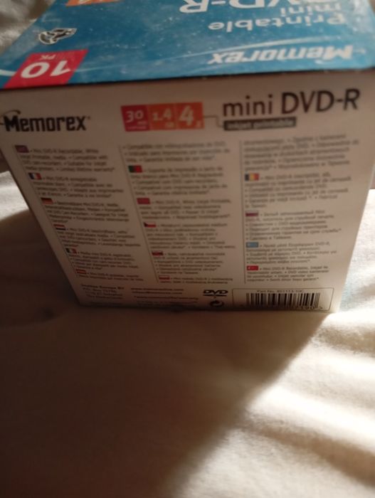 10 mini DVDs printable 1.4gb