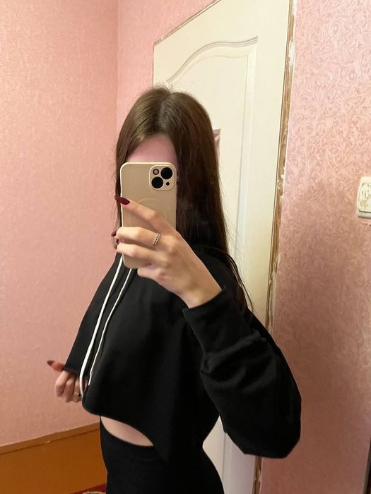 Укорочене худі оверсайз 40 р.