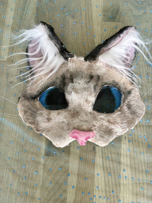 Maska therian kot Ragdoll cosplay