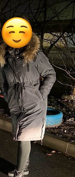 Парка жіноча з натуральним хутром