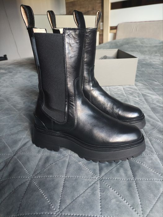 Кожаные ботинки Челси шкіряні черевики Челсі All saints