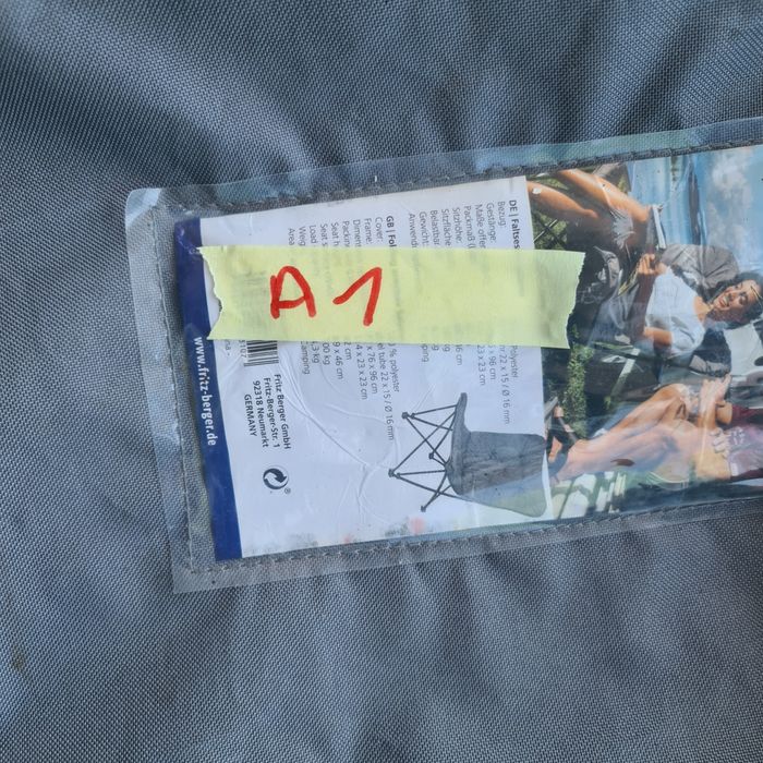 Krzesło składane Berger Turystyczne Kempingowe