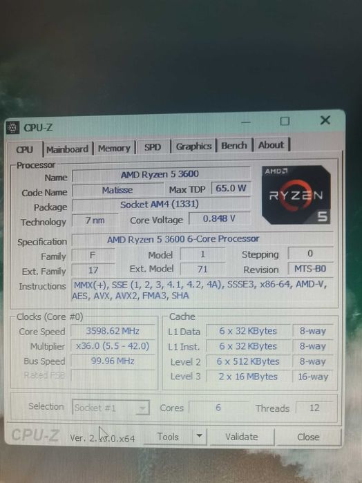 Komputer stacjonarny Ryzen 5 3600 RX 570 8GB Wi-Fi Zestaw