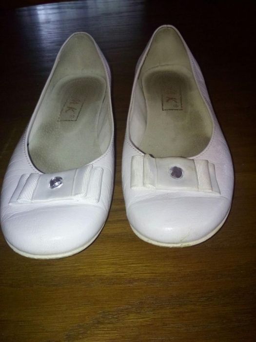 Balerinki białe dziewczęce