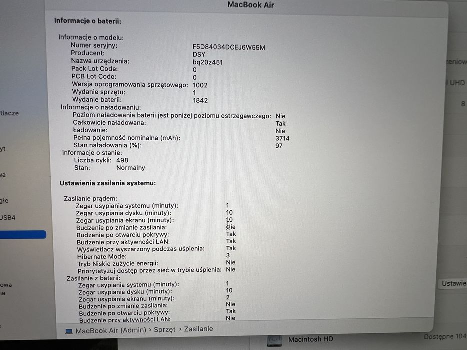 Macbook Air A1932 8GB RAM 128 GB SSD Rose Gold