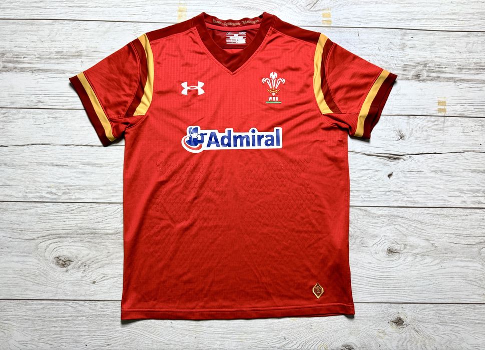 Koszulka rugby reprezentacji Walii WRU Under Armour r.S kolekcjonerska