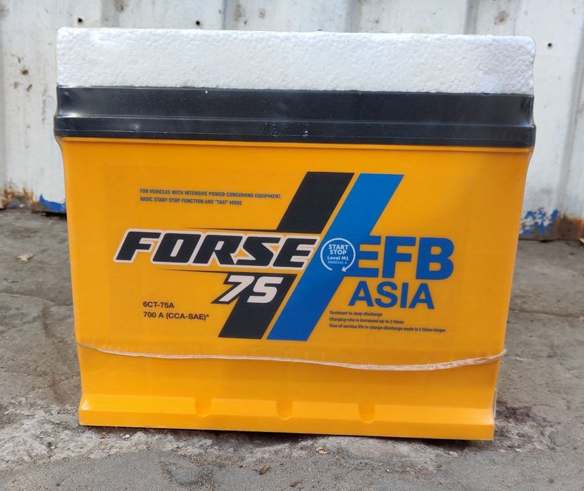 Автомобільні акумулятори Forse EFB 6СТ-63,65,75,78,100,110Аг