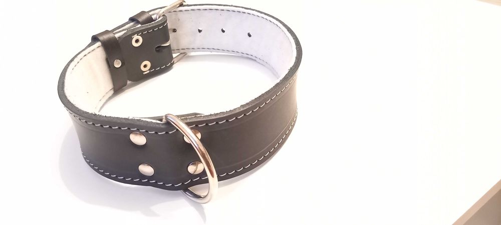 Obroża skórzana JAKOŚĆ 4cm/55cm