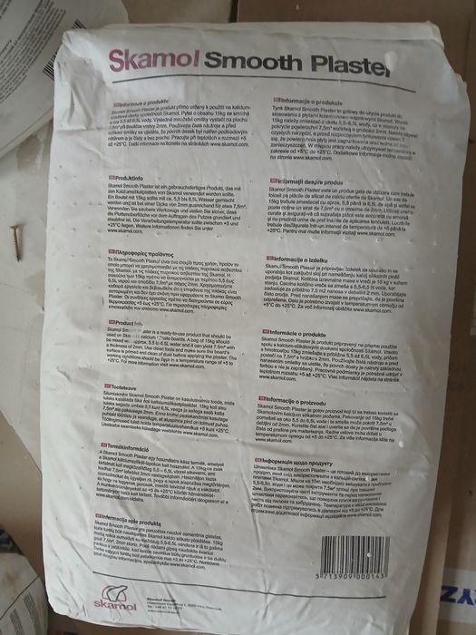 Skamol tynk do kominów i klej
