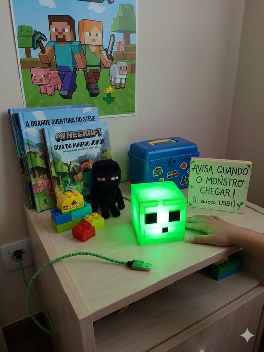 Luminária Minecraft Led