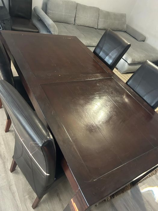 Stół z 4 krzesłami!!! Drewno!!