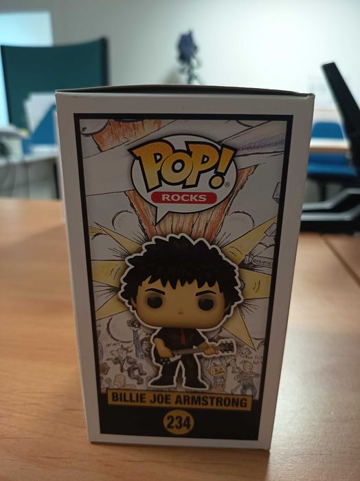 3 Bonecos Funko POP Rocks - Coleção  elementos da Banda Green Day