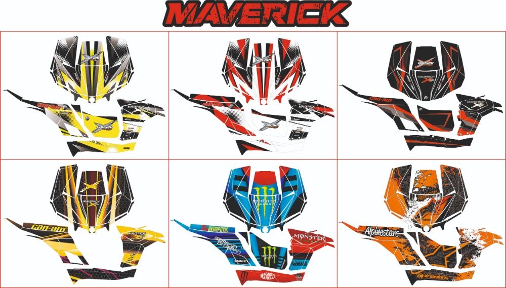 Наклейки BRP can-am Outlander Renegade Com Maverick X3 500 800 1000 DS