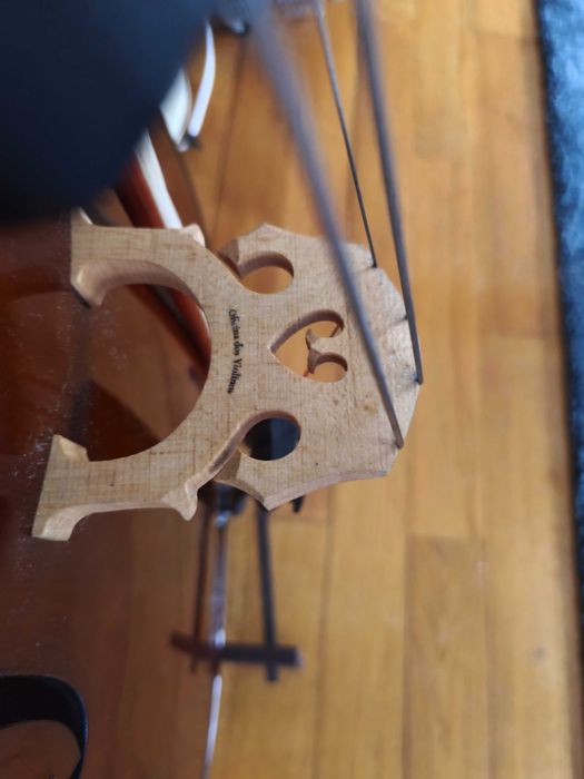 Violoncelo 1/2 Stentor Sudent I  com cavalete Oficina dos Violinos.