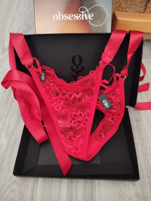 Bielizna Obsessive czerwona Nowa S/M