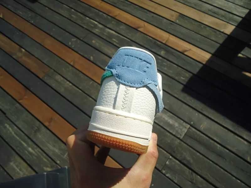 Nike Air Force 1 Vandalized Sail Mystic Green us7 wmns