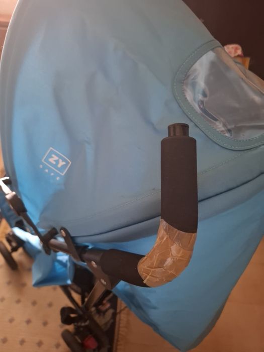 Carrinho de Bebé Bengala ZY Safe Road – Azul (Bom Estado)