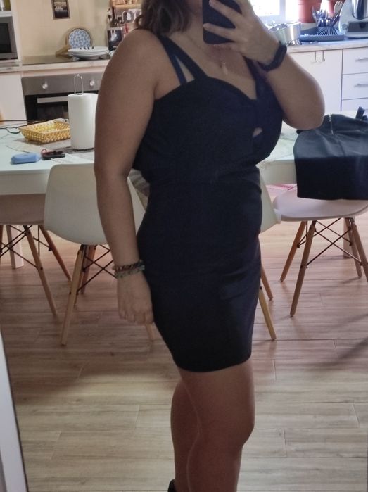 Vestido alças preto