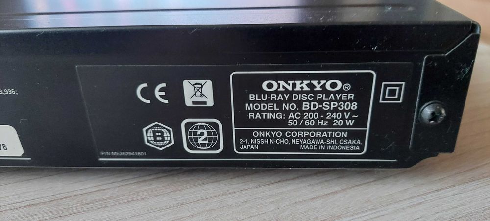 Blu-ray Onkyo BD -SP308 +pilot
