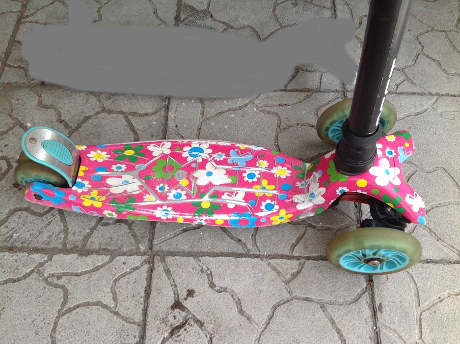 Самокат Best Scooter детский трёхколёсный колеса с подсветкой (кроме одного)