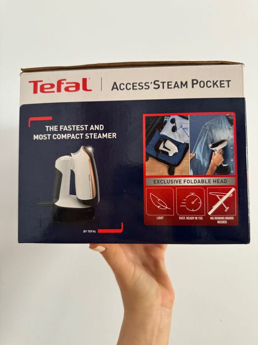 Відпарювач ручний tefal access steam pocket dt3030eo