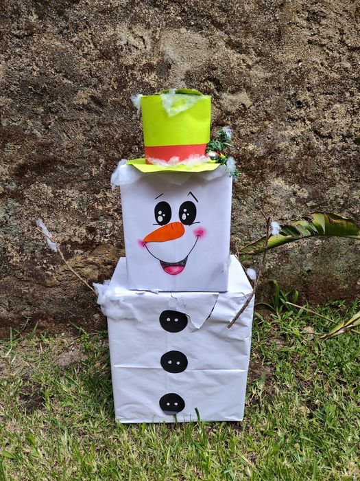 Boneco de neve decorativo