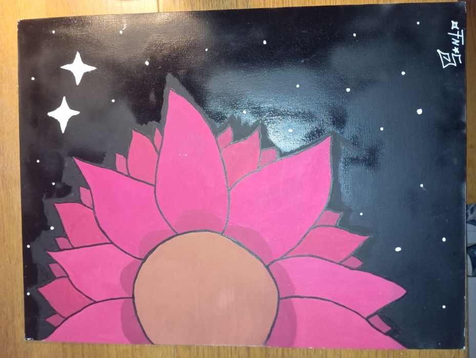 Quadro 60x45 cm guache