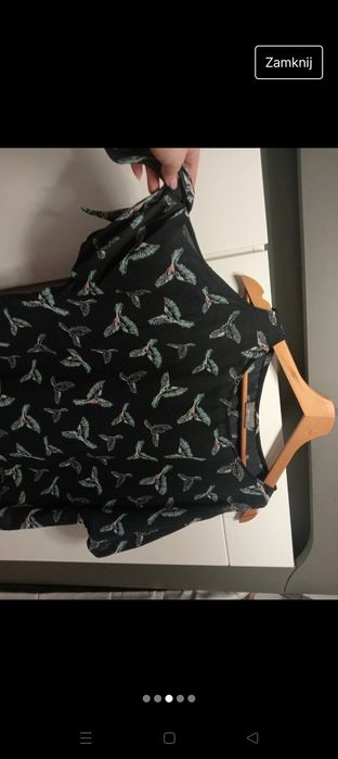 Bluzka letnia z motywem ptaków