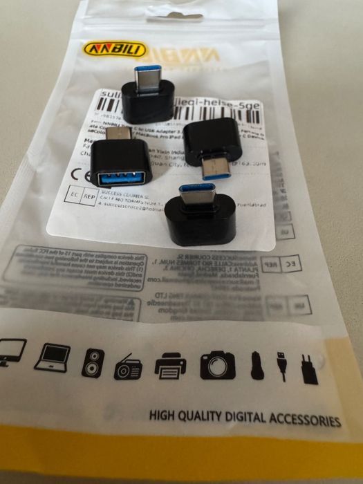 Adapter/Przejsciówka Usb-A do Usb-C. NOWY. Cena 1 szt.