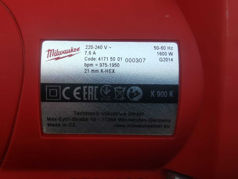 Młot KANGO K-HEX 900K  Milwaukee