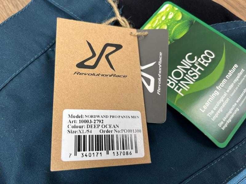 Штани Revolution Race nordwand pro deep ocean бірюзові чоловічі