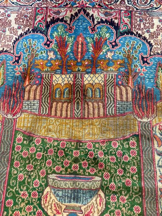 Nowy Dywan Perski Vintage Wełniany Kaschmar Figural 385x290 gal.30tyś
