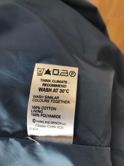 Błękitna ramoneska Marks & Spencer 18 XXXL 46 kurtka